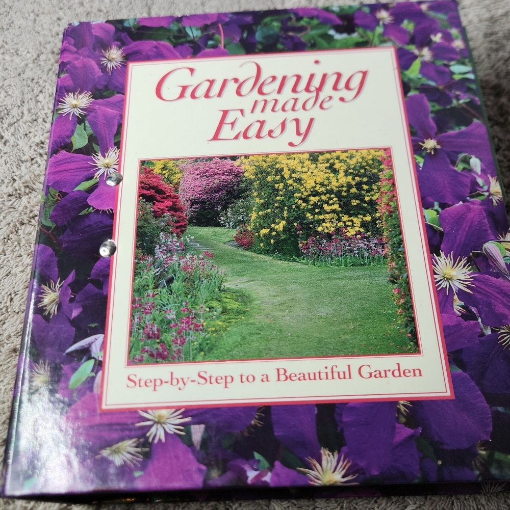 Gardening Made Easy Binder With Individual Cards